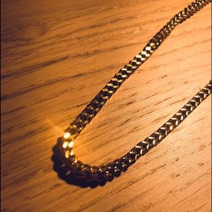 Men’s chain 3mm gold plated curb link chain 20in
